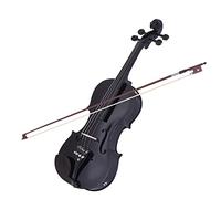 Student violin Full Size 4/4 Acoustic Electric Violin Fiddle Solid Wood Body Fingerboard Pegs Tailpiece Shoulder Rest Adult violin (Color : 01)
