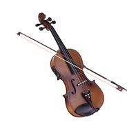 Student violin Full Size 4/4 Acoustic Electric Violin Fiddle Solid Wood Body Fingerboard Pegs Tailpiece Shoulder Rest Adult violin (Color : 02)