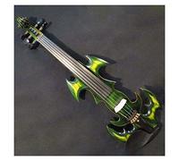 Student violin Green Solid Wood 5 String 4/4 Electric Violin Musical Instrument Ebony Part With Case Bow Adult violin