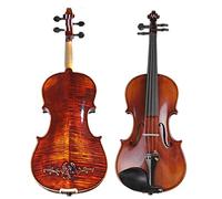 Student violin Hand-Carved Maple Violin Naturally Flamed Violin Student Professional Violin With Full Accessories Adult violin (Color : 3/4)