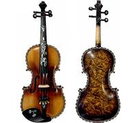Student violin Handcarved Maple Wood 4/4 Violin Ebony Fingerboard Maple Wood Accessories And Four Fine Tuners Adult violin