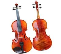 Student violin Handcraft Pattern Maple Violin Solid Wood Material Ebony Accessories String Instrument Set Adult violin (Color : 1/4)