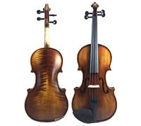 Student violin Handmade Matte Pattern Solid Wood Violin Musical Instrument Maple Wood Violin Kit For Adults And Children Adult violin (Color : 4/4)