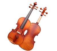 Student violin Handmade Patterned Maple Back Panel Violin Matt Solid Wood Violin Instrument With Jujube Wood Accessories Adult violin (Color : 1/2)