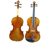 Student violin Handmade Spruce Maple Wood Violin Musical Instrument Dark Wood Tailpiece With Case Brazil Wood Bow Adult violin (Color : 1/2)