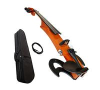 Student violin Orange Color Solid Maple 4/4 Size Student Violin Handmade Electric Violin With Carbon Fiber Case Adult violin