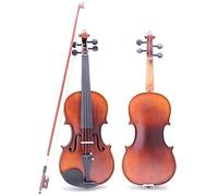 Student violin Professional 4/4 Size Matte Spruce Pearwood Violin Instrument With Jujube Accessories Round Bow Set Adult violin (Color : 4/4)