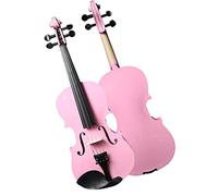 Student violin Professional Beginner Adult Violin Musical Instrument Aluminum Alloy String Board Pink Violin Set Adult violin (Color : 3/4)