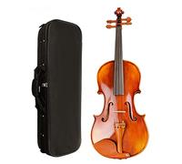 Student violin Professional Handcraft Violin Ebony Fingerboard Natural Stripes Maple Violin With Case Adult violin (Color : 3/4)