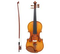 Student violin Solidwood Student Violin Solid Wood Acoustic Violin Flamed Maple Back Free Brazilwood Bow And Case Adult violin (Color : 1/8)