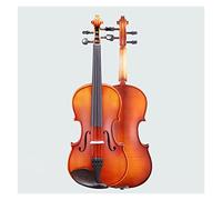 Student violin Spruce Top Maple Back/Sides Violin Instrument Handmade Solid Wood Violin With Ebony Fittings Adult violin (Color : 1/10)