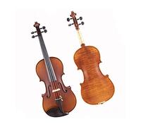 Student violin Spruce TopMaple Back/Sides Violin Instrument With Ebony Fingerboard Tailpiece Accessories Adult violin (Color : 3/4)