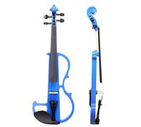 Student violin Student Fiddle 4/4 Electric Violin Full Size Solidwood Silent Fiddle Bridge String Brazilwood Bow Carry Case Adult violin