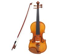 Student violin Student Violin Solid Wood Acoustic Violin Flamed Maple Back With Brazilwood Bow Violin Case Adult violin (Color : 1/2)