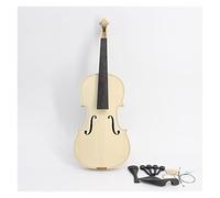 Student violin Unfinished White Violin Selective 10 Years Natural Dried Maple Back Spruce Top Handmade Violin Full Size Adult violin (Color : 3/4)