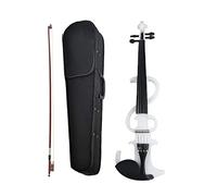 Student violin White Solid Wood 4/4 Full Size Electric Silent Violin Fiddle For Beginner Student Adult violin