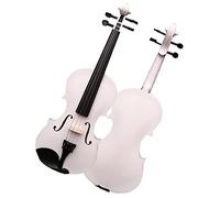 Student violin White Violin Beginner Student Violin Instrument Hand-drawn Line Children's Stringed Instrument Set Adult violin (Color : 1/4)