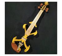 Student violin Yellow 5 String Solid Wood 4/4 Electric Violin Musical Instrument With Jujube Part Maple Neck Hard Case Bow Adult violin
