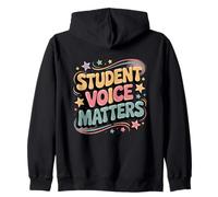 Student Voice Matters Student Council School Election Day Zip Hoodie