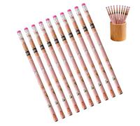 Student Writing Set Pack, HB Cartoon Tools Bundle, Integrated Eraser Pencil Feature, Reinforced Core School Supply Kit, Creative Writing Tools with Printed Design, Learning Pencils for