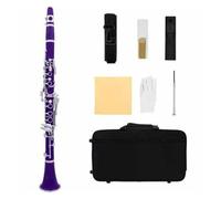 Students clarinet 17 Key Bb Clarinet Bakelite Colored Woodwind Alto Reed With Case Musical Instrument Parts(5)