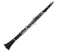 Students clarinet A Key Clarinet Instrument G Key Ebony Silver Plated Performance Grade(Ebony A-tone)