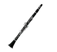 Students clarinet Intermediate Grade Clarinet 17 Key Tone Bb Ebonite Body Wood Texture Nickel Plated