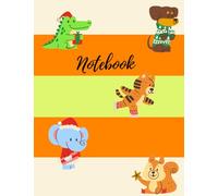 Students Composition Notebook : Colorful Animals Notebook : For kids - Wide Rule Notebook , 150 pages , 9.7" X 7.5"
