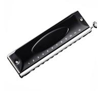 Students Harmonica 12-hole Chromatic Practice 12-tone Harmonica Black C Key Recommended For Beginners