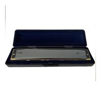Students Harmonica 28 Holes Chromatic Harmonica C Key Slive Professional Mouth Organ Portable Tremolo Mini Harps Woodwind Instruments(Black)
