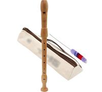 Students Play The Clarinet Instrument, German-Style 8-Hole Recorder, Professional Performance Baroque Recorders, With Storage Bag + Cleaning Stick(German)
