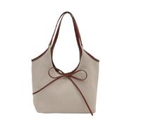 Students School Bag Large Capacity Shoulder Bag Simple Shopping Lovely Bows Commuting Fashion Handbags Women Everyday Top Handle Lovely Bows Shoulder Fashion Handbag