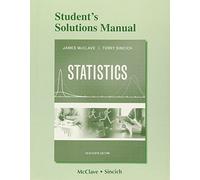 Student's Solutions Manual for Statistics