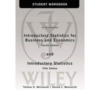 Students Workbook to accompany Introductory Statistics for Business and Economics, 4th Edition