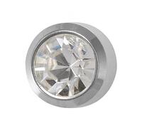 Studex April/Crystal Regular 4mm Stainless Steel Bezel Setting Ear Piercing Stud Earrings Birthstone
