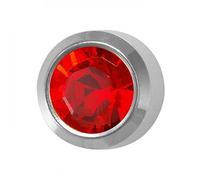 Studex July/Ruby Regular 4mm Stainless Steel Bezel Setting Ear Piercing Stud Earrings Birthstone