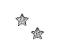Studex Sensitive 6mm Star with Clear Glitter Centre Stainless Steel Stud Earrings