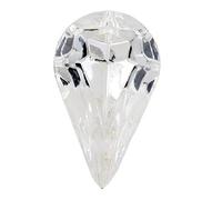 Studex Sensitive Cubic Zirconia CZ Pear Shape Silver Coloured Stainless Steel Stud Earrings 6mm x 10mm Setting