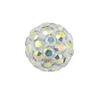 Studex Sensitive Large 8mm AB Crystal Fireball Stainless Steel Stud Earrings