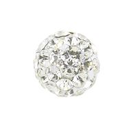 Studex Sensitive Regular 6mm Clear Crystal Fireball Stainless Steel Stud Earrings