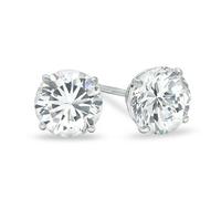 Studex Sensitive Regular Round Cubic Zirconia CZ Silver Coloured Stainless Steel Stud Earrings 6mm Claw Setting