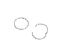 STUDEX Sensitive Silver 1/2" Smooth Hinged Hoop | Hypoallergenic and Nickel Free for Sensitive Ears | Hoop Earrings for Adults-PR-852W-s