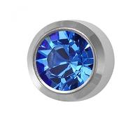 Studex September/Sapphire Mini 2mm Stainless Steel Bezel Setting Ear Piercing Stud Earrings Birthstone