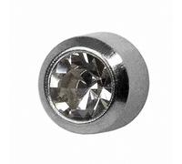 Studex Titanium April/Crystal Mini 2mm Bezel Setting Ear Piercing Stud Earrings Birthstone