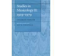Studies in Musicology II: 1929-1979