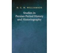 Studies in Persian Period History and Historiography