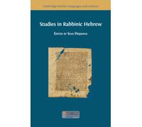 Studies in Rabbinic Hebrew