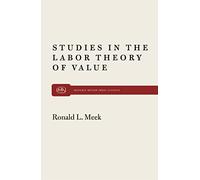 Studies in the Labour Theory of Valu: 28 (Monthly Review Press Classic Titles)