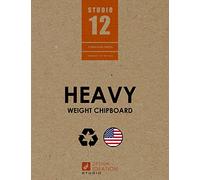 STUDIO 12 Chipboard Sheets. Heavy Weight. Natural Kraft Brown. Great for Model Building, Scrap Booking, Creative Projects and Protecting Valuable Photos and documents. (6 Sheets) (8.5" x 11")