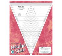 Studio 180 Design Cotton Ruler, 11.0 inches, Wedge Star, 3-24 Finished Blocks, Great for Sewing, Quilting and other Crafting Projects